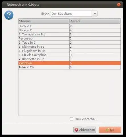 Download web tool or web app Notenschrank