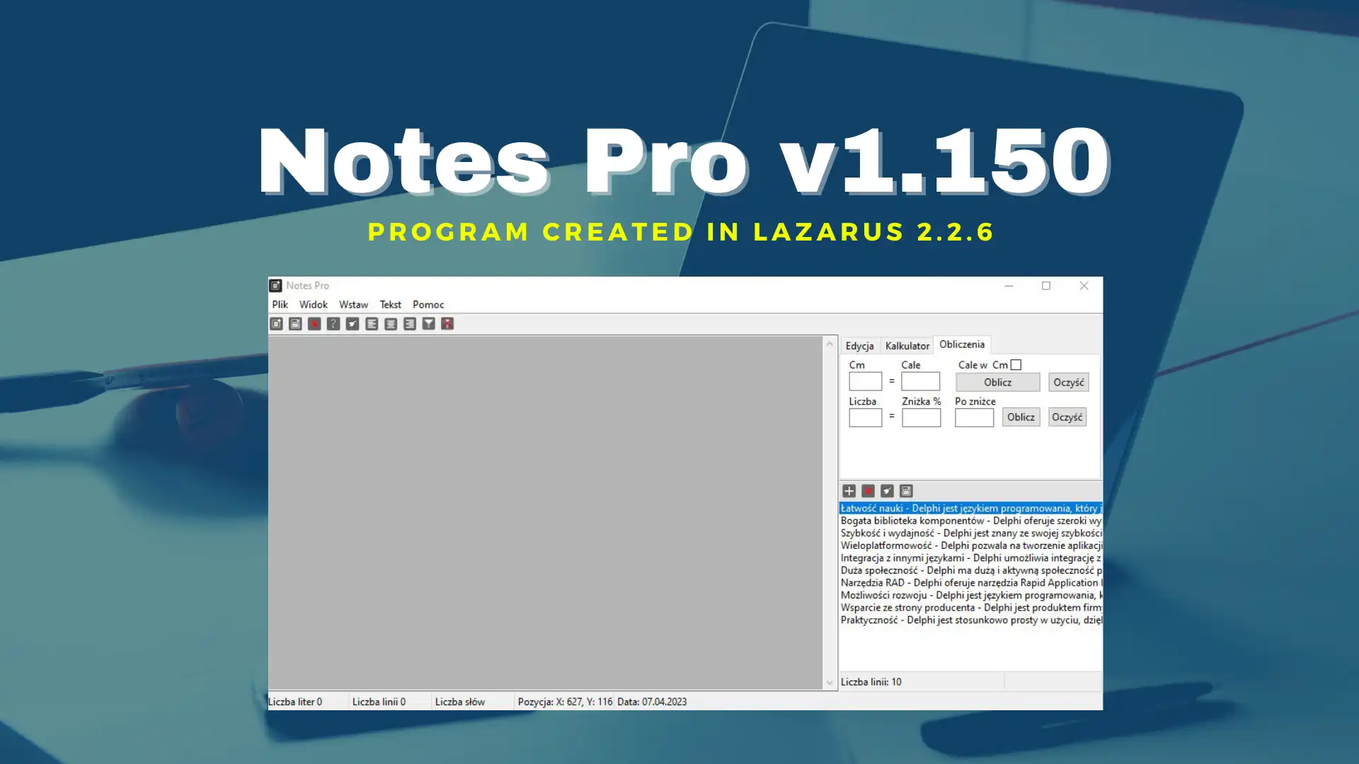 Download web tool or web app Notes Pro V1.150 (6.04.2023)