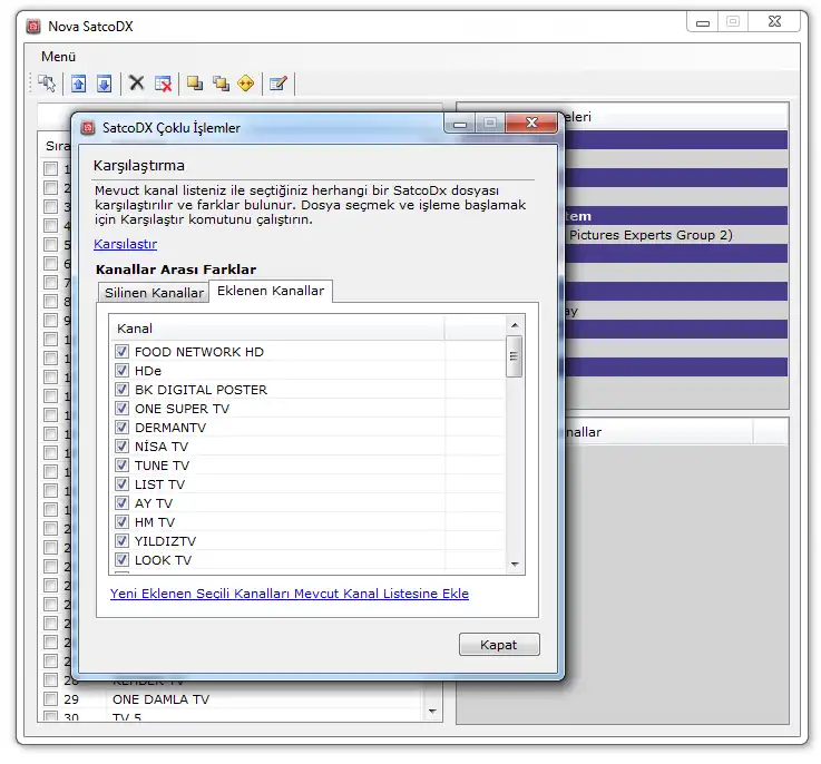 Download web tool or web app Nova SatcoDX