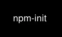 Run npm-init in OnWorks free hosting provider over Ubuntu Online, Fedora Online, Windows online emulator or MAC OS online emulator