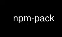 Run npm-pack in OnWorks free hosting provider over Ubuntu Online, Fedora Online, Windows online emulator or MAC OS online emulator