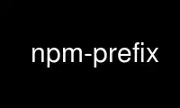 Run npm-prefix in OnWorks free hosting provider over Ubuntu Online, Fedora Online, Windows online emulator or MAC OS online emulator