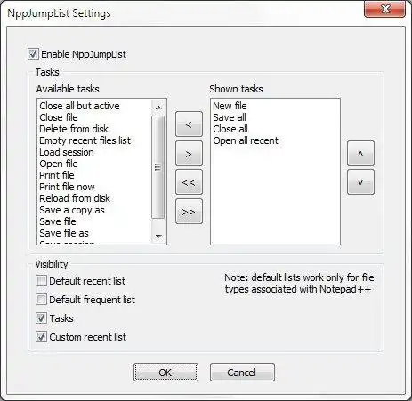 Download web tool or web app NppJumpList