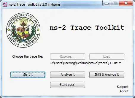 Download web tool or web app ns-2 Trace Toolkit