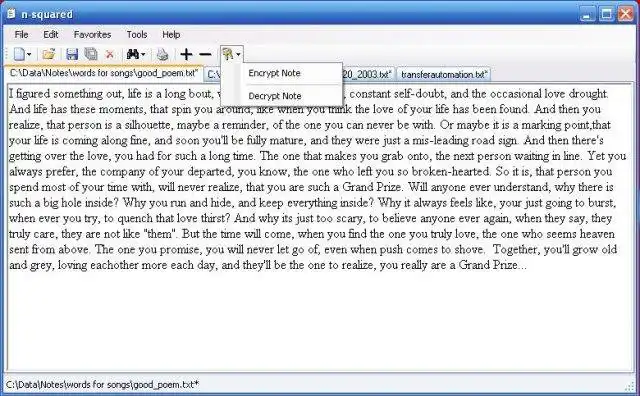 Download web tool or web app n-squared text editor to run in Windows online over Linux online