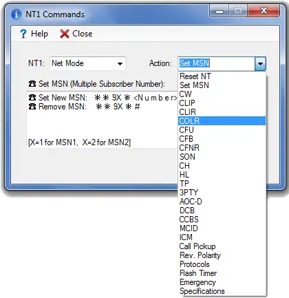 Download web tool or web app NT1 Commands