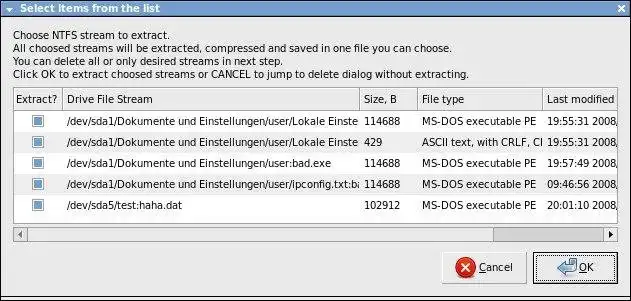 Download web tool or web app NTFS-Streams: ADS manipulation tool