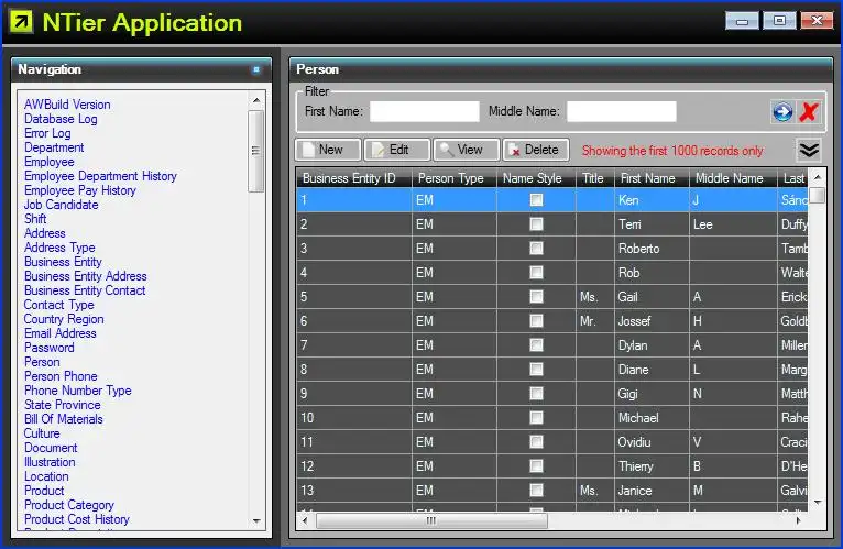 Download web tool or web app N-Tier Windows Forms Framework