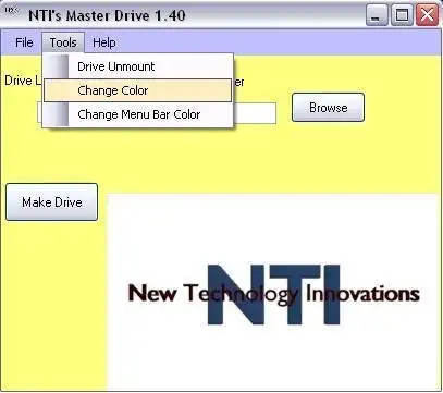 Download web tool or web app NTIs MasterDrive