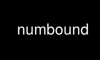 Run numbound in OnWorks free hosting provider over Ubuntu Online, Fedora Online, Windows online emulator or MAC OS online emulator