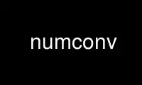 Run numconv in OnWorks free hosting provider over Ubuntu Online, Fedora Online, Windows online emulator or MAC OS online emulator