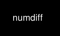 Run numdiff in OnWorks free hosting provider over Ubuntu Online, Fedora Online, Windows online emulator or MAC OS online emulator