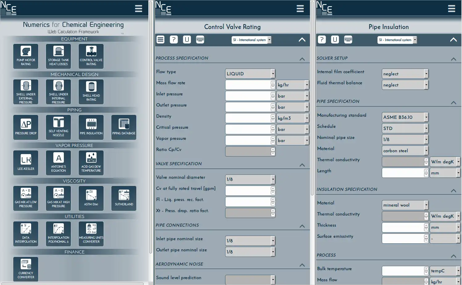 Download web tool or web app Numerics for Chemical Engineering to run in Windows online over Linux online