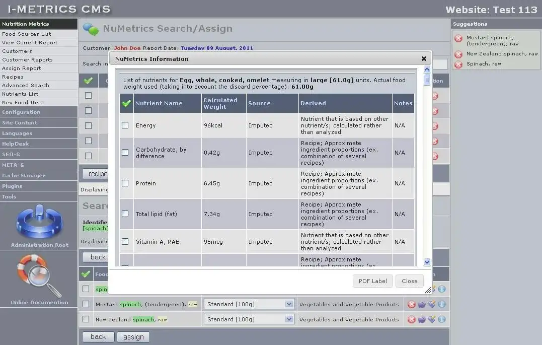 Download web tool or web app NuMetrics