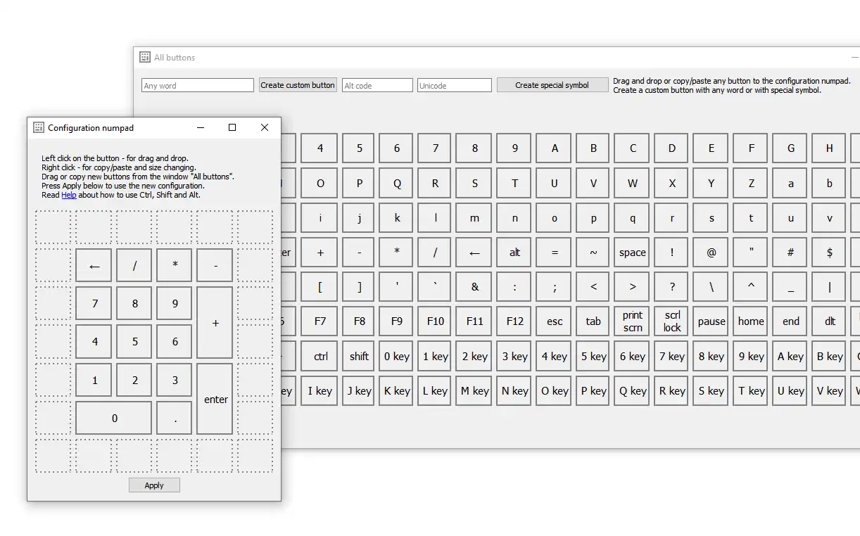 ดาวน์โหลดเครื่องมือเว็บหรือโปรแกรมจำลอง numpad ของเว็บ