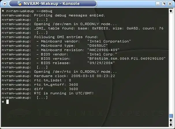 Download web tool or web app NVRAM WakeUp