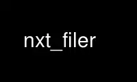 Run nxt_filer in OnWorks free hosting provider over Ubuntu Online, Fedora Online, Windows online emulator or MAC OS online emulator