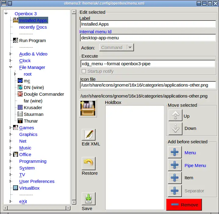 Download web tool or web app obmenu3