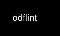 Run odflint in OnWorks free hosting provider over Ubuntu Online, Fedora Online, Windows online emulator or MAC OS online emulator