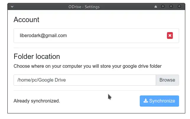 Download web tool or web app ODrive