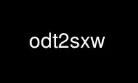 Run odt2sxw in OnWorks free hosting provider over Ubuntu Online, Fedora Online, Windows online emulator or MAC OS online emulator