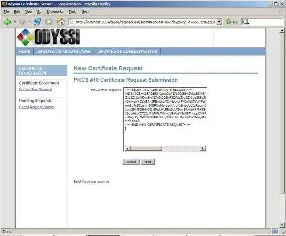 Download web tool or web app Odyssi PKI