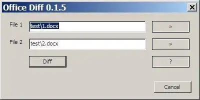 Download web tool or web app Office Diff
