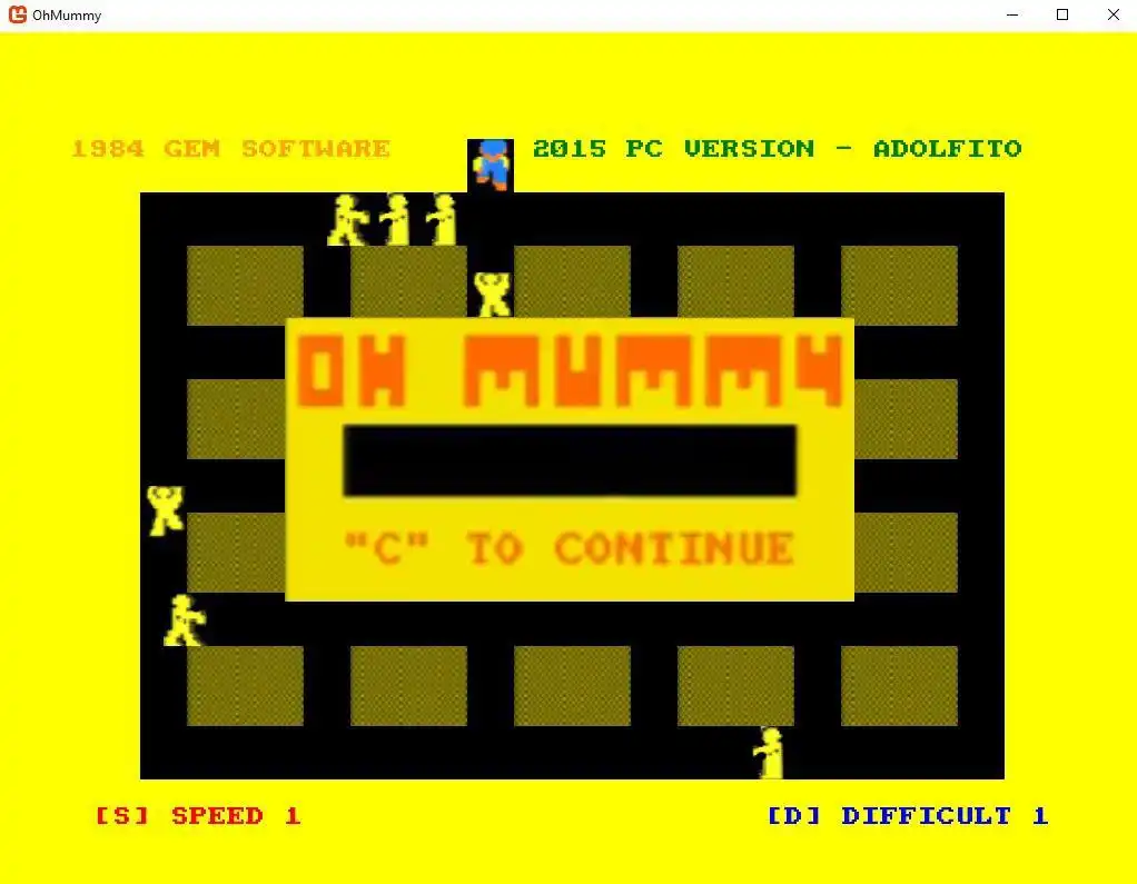 Download web tool or web app Oh Mummy remake