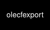 Run olecfexport in OnWorks free hosting provider over Ubuntu Online, Fedora Online, Windows online emulator or MAC OS online emulator