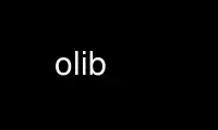 Run olib in OnWorks free hosting provider over Ubuntu Online, Fedora Online, Windows online emulator or MAC OS online emulator