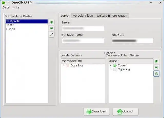 Download web tool or web app OneClickFTP