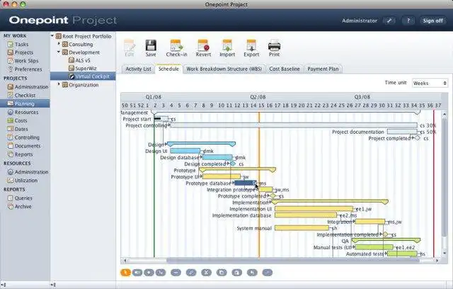 Download web tool or web app Onepoint Project