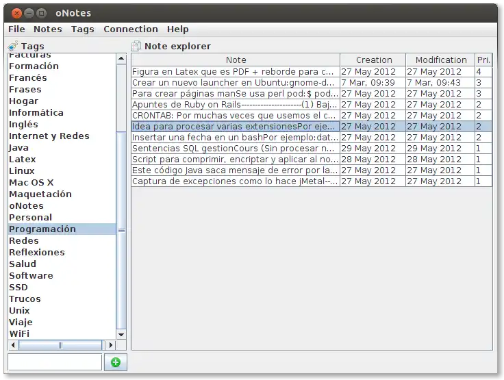 Download web tool or web app oNotes