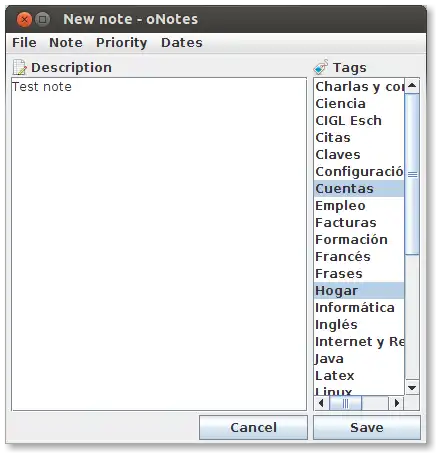 Download web tool or web app oNotes