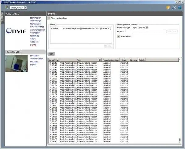 Download webtool of web-app ONVIF Device Manager