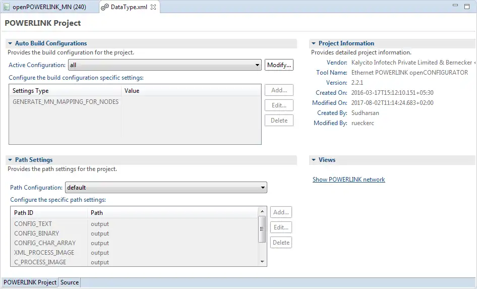 Download web tool or web app openCONFIGURATOR