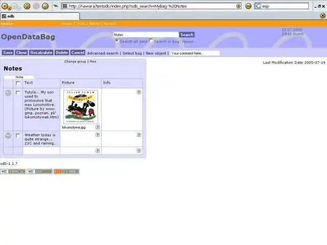 Download web tool or web app OpenDataBag