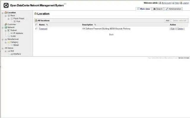 Download web tool or web app OpenDataCenter Network Management System