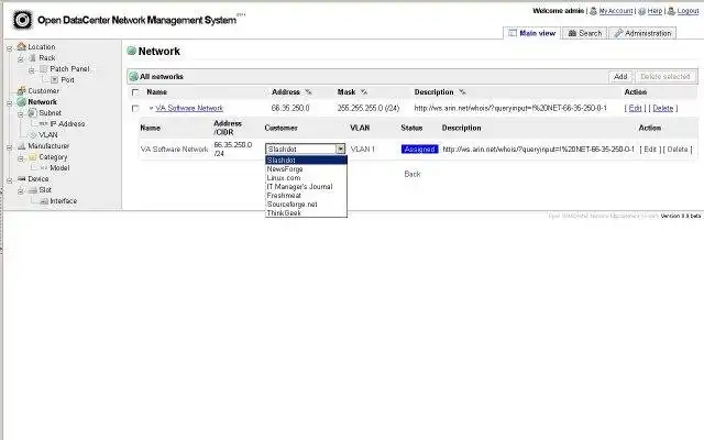 Download web tool or web app OpenDataCenter Network Management System