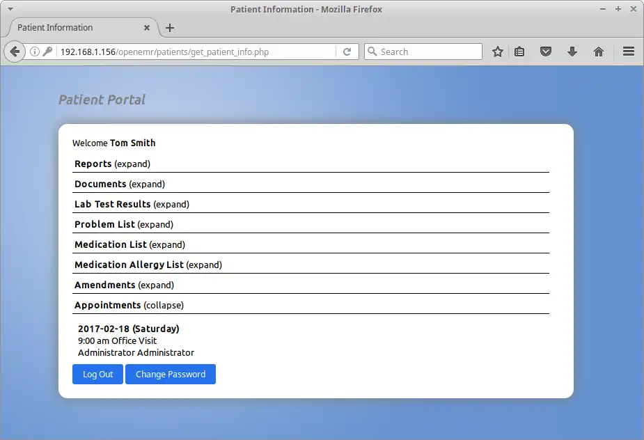 Download web tool or web app OpenEMR to run in Linux online