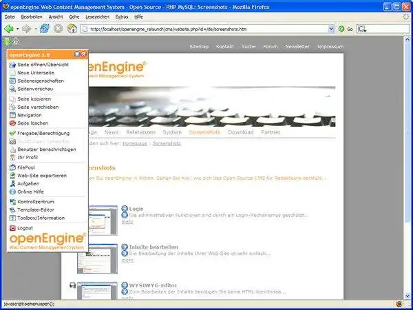 Download web tool or web app openEngine