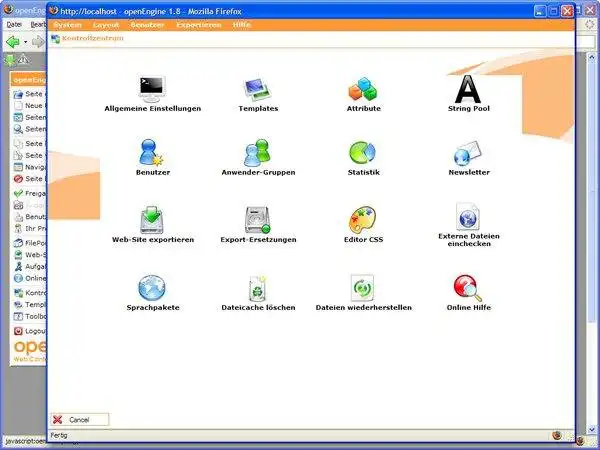 Download web tool or web app openEngine