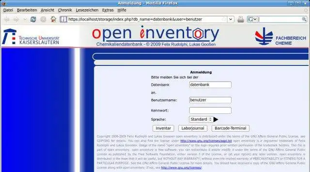 Download web tool or web app open enventory to run in Linux online