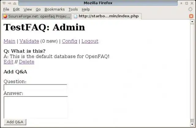 Download web tool or web app OpenFAQ