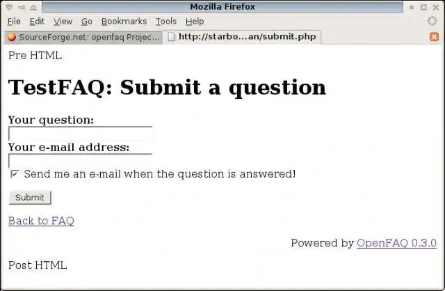 Download web tool or web app OpenFAQ