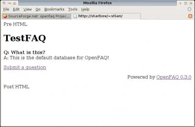 Download web tool or web app OpenFAQ