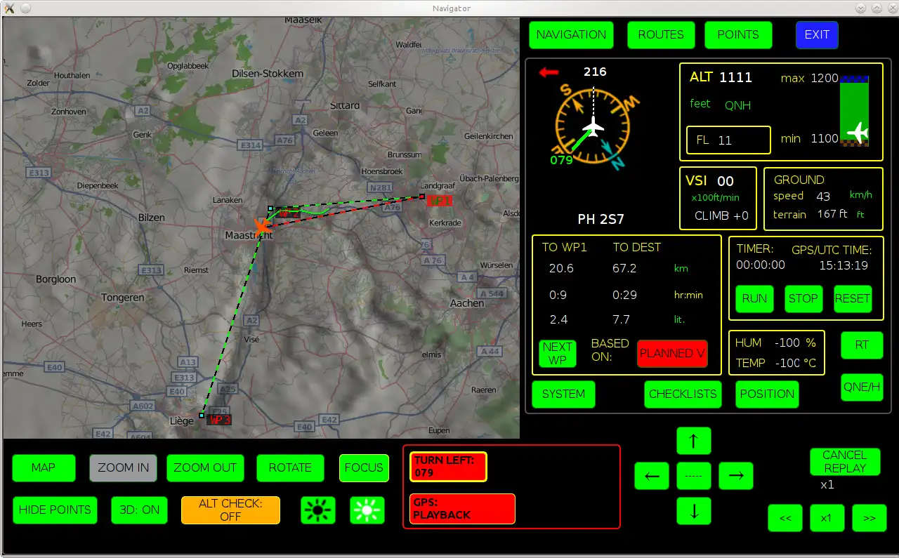 Download web tool or web app OpenFlightNav