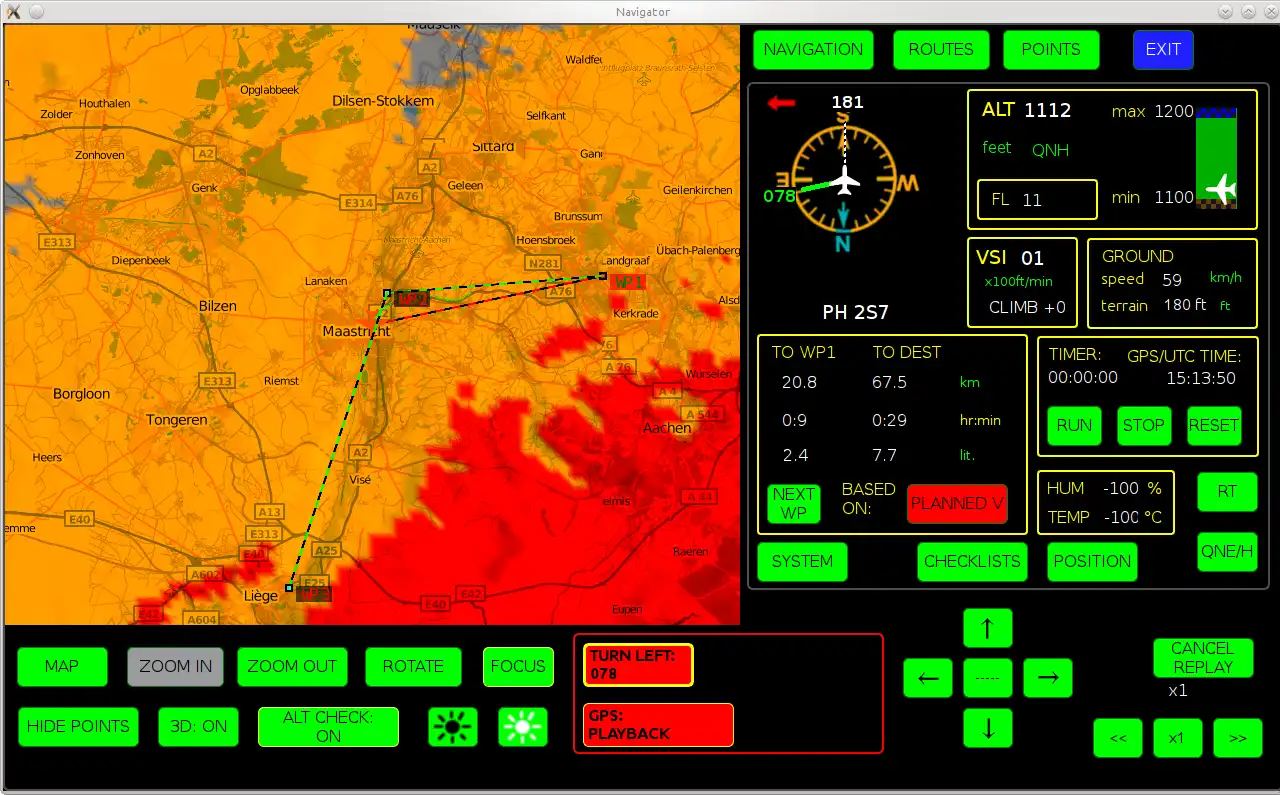 Download web tool or web app OpenFlightNav