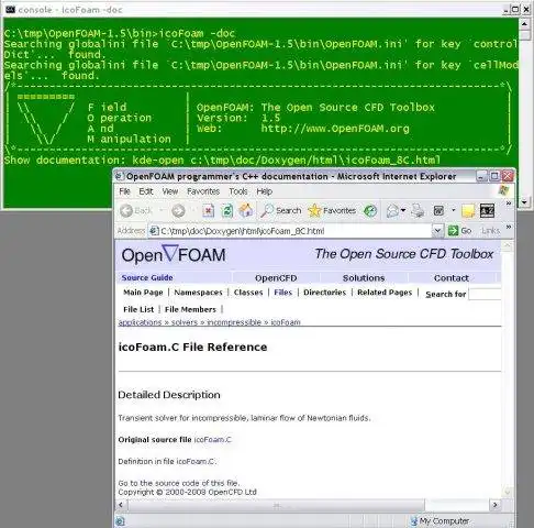 Download web tool or web app OpenFOAM for MS windows binary release