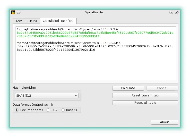 Télécharger l'outil Web ou l'application Web Open-Hashtool